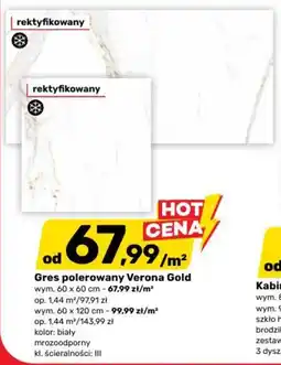 Bricomarche Gres polerowany Verona Gold oferta