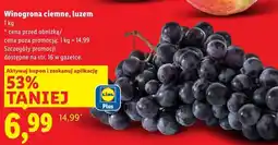 Lidl Winogrona ciemne 1 kg Lidl oferta