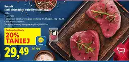 Lidl Steki z irlandzkiej wołowiny Black Angus Rzeźnik oferta