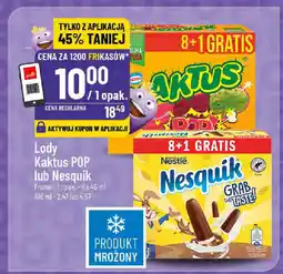Polomarket Lody Kaktus Pop lub Nesquik Froneri oferta