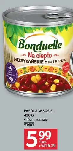 Selgros Fasola w sosie Bonduelle oferta