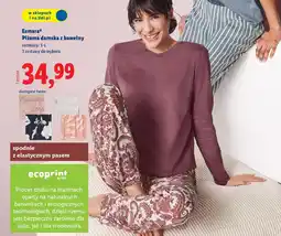 Lidl Esmara Piżama damska z bawełny oferta