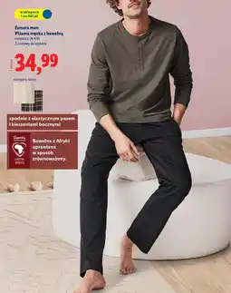Lidl Esmara men Piżama męska z bawełną oferta