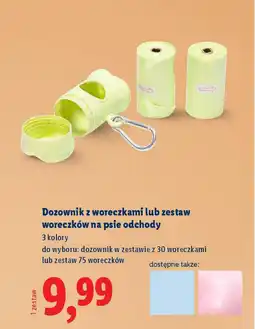 Lidl Dozownik z woreczkami lub zestaw woreczków na psie odchody oferta