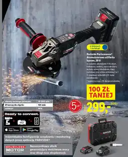 Lidl Parkside Performance Akumulatorowa szlifierka kątowa, 20 V oferta