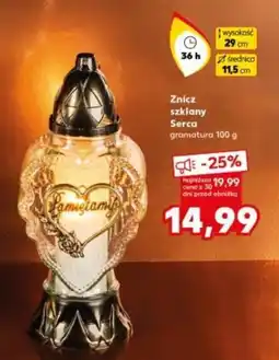 ALDI Znicz szklany Serca oferta