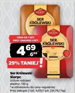 Netto Ser królewski wędzony plastry Sierpc oferta