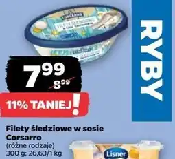 Netto Filety śledziowe w sosie śmietankowym Corsarro oferta