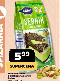 Netto Sernik na zimno pistacjowy Gellwe oferta
