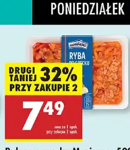 Biedronka Sledzie krojone Marinero oferta