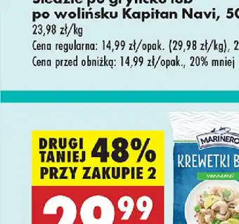 Biedronka Krewetki białe Marinero oferta