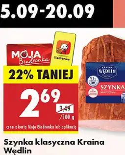 Biedronka Boczek wędzony Kraina Wędlin oferta