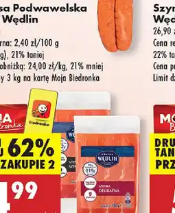 Biedronka Polędwica drobiowa w plastrach Kraina Wędlin oferta