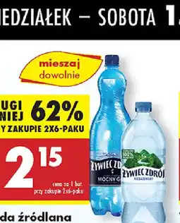 Biedronka Woda lekko gazowana Zywiec Zdrój Minerals oferta
