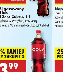 Biedronka Napój gazowany Cola Original Zero oferta