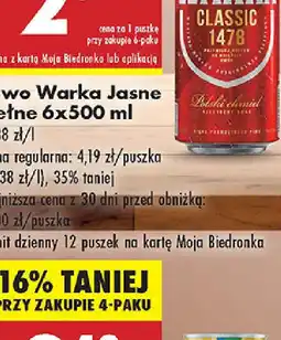 Biedronka Piwo Karmi Classic oferta