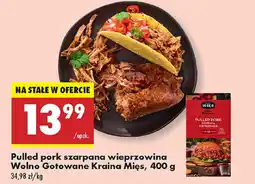 Biedronka Pulled pork szarpana wieprzowina Wolno Gotowane Kraina Mięs oferta