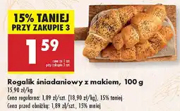 Biedronka Rogalik śniadaniowy z makiem oferta