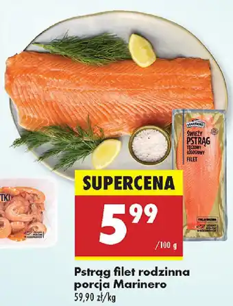 Biedronka Pstrąg filet rodzinna porcja Marinero oferta