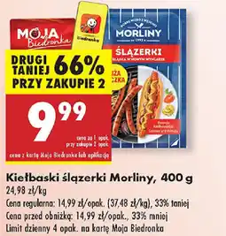 Biedronka Kiełbaski ślązerki Morliny oferta