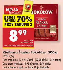 Biedronka Kiełbasa Śląska Sokołów oferta