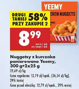 Biedronka Nuggetsy z kurczaka panierowane Yeemy oferta