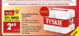 Biedronka Piwo Tyskie Gronie 12x550 ml oferta