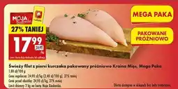 Biedronka Świeży filet z piersi kurczaka pakowany próżniowo Kraina Mięs , Mega Paka oferta