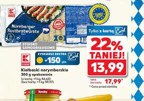 Kaufland Kiełbaski norymberskie oferta