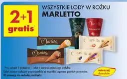 Biedronka Wszystkie lody w rożku marletto oferta