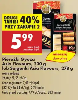 Biedronka Pierożki Gyoza Asia Flavours / Sajgonki Asia Flavours oferta