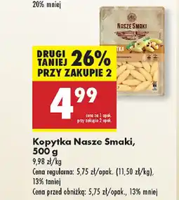 Biedronka Kopytka Nasze Smaki oferta