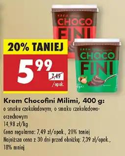 Biedronka Krem Chocofini Milimi oferta