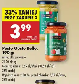 Biedronka Pesto Gusto Bello oferta