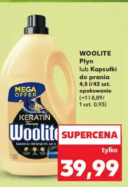 Kaufland Woolite płyn lub kapsułki do prania oferta