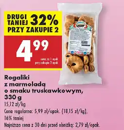 Biedronka Rogaliki z marmoladą o smaku truskawkowym oferta