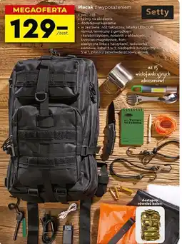 Biedronka Plecak militarny 35 l z wyposażeniem Setty oferta