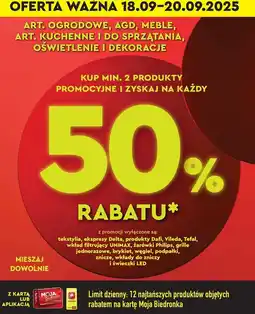 Biedronka Art. ogrodowe, agd, meble, art. kuchenne i do sprzątania, oświetlenie dekoracje oferta