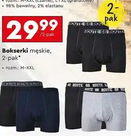 Biedronka Bokserki męskie m-xxl Route 66 oferta