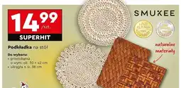 Biedronka Podkładka na stół okrągła 38 cm Smukee oferta