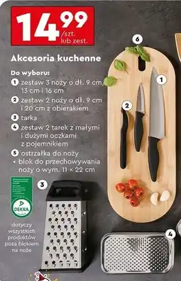 Biedronka Ostrzałka do noży + blok oferta