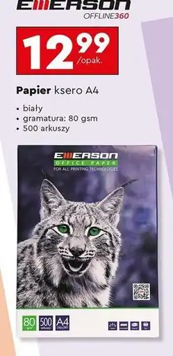 Biedronka Papier ksero a4 Emerson oferta