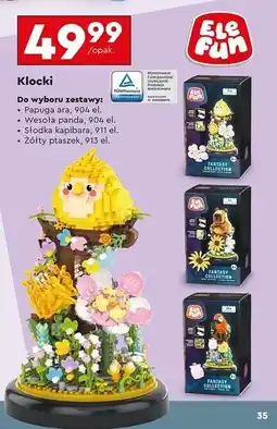 Biedronka Klocki papuga ara Elefun oferta