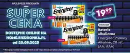 Biedronka Baterie aaa Energizer oferta