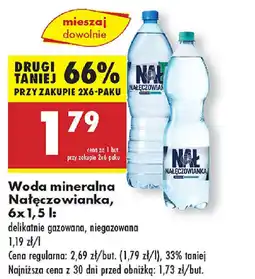 Biedronka Woda mineralna Nałęczowianka oferta