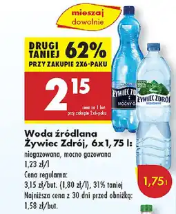 Biedronka Woda źródlana Żywiec Zdrój oferta