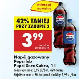 Biedronka Napój gazowany Pepsi lub Pepsi Zero Cukru oferta