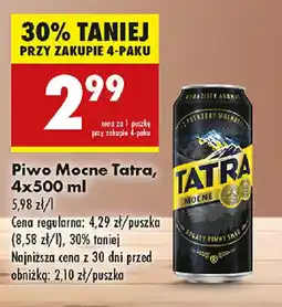 Biedronka Piwo Mocne Tatra oferta