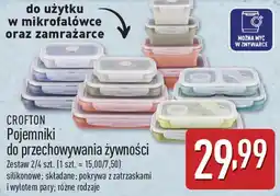 ALDI CROFTON Pojemniki do przechowywania żywności oferta