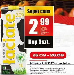 Supeco Mleko UHT 2% Łaciate oferta